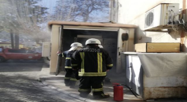 Hacıilyas Mahallesinde Trafo Yangını.