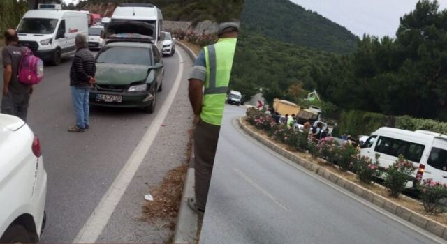 Milas-Bodrum Karayolunda Zincirleme Kaza: 6 Araç Birbirine Girdi